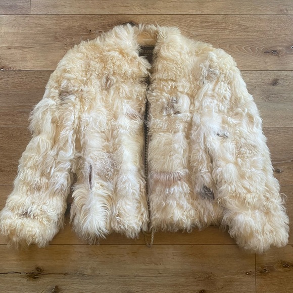 Vintage Paris Genuine Mongolian Lamb Fur Jacket - Luxe Winter Statement - Picture 2 of 12